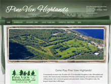 Tablet Screenshot of pineviewhighlands.net